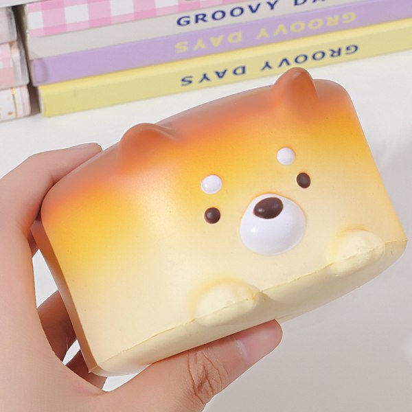 1 Pak Cheesecake Puppy Bløde Legetøj 3D Squishy Legetøj Stressaflastning S