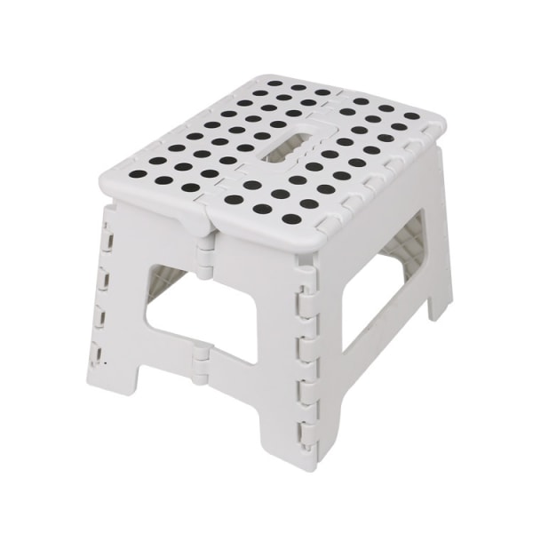 Foldable stool, climbing aid (white), footrest, for garden, kitch