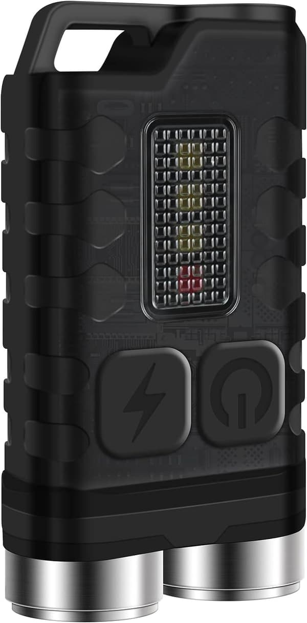 V3 Mini Genopladelig Lommelygte LED Flashlight Kraftig 900 Lumen