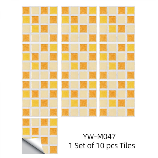 ##/Flisbelegg mosaikkfliser i et sett med 10##/