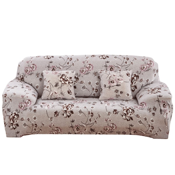 Sofa Trekk 2-seters 140-180cm Blomster Sofa Trekk med Armlene Moderne