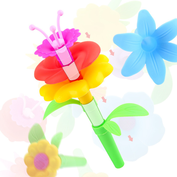 Leksaker för flickor 3-6 år, småbarnsleksaker för flickor, pojkar, presenter, blomma