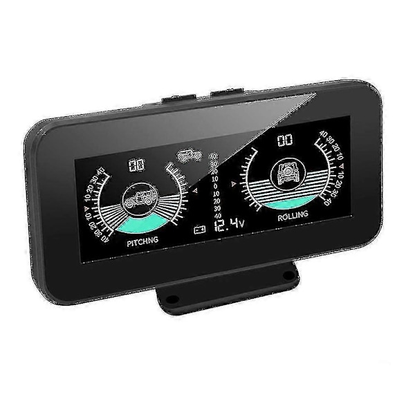Smart Bil Digital Inclinometer HD LCD-skärm Bil Lutningsvinkel Alarm Auto HUD Med Spänningsövervakning