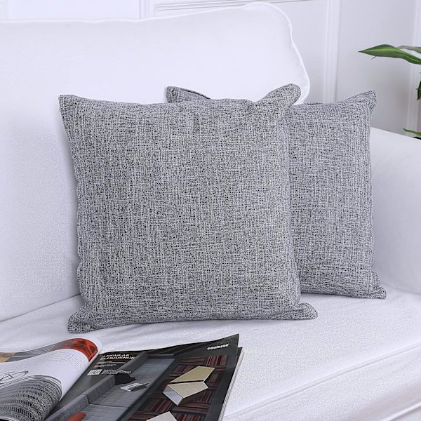 4 kpl tyynynpäällisiä 45x45cm pellavainen tyynynpäällinen 18X18 tuumaa