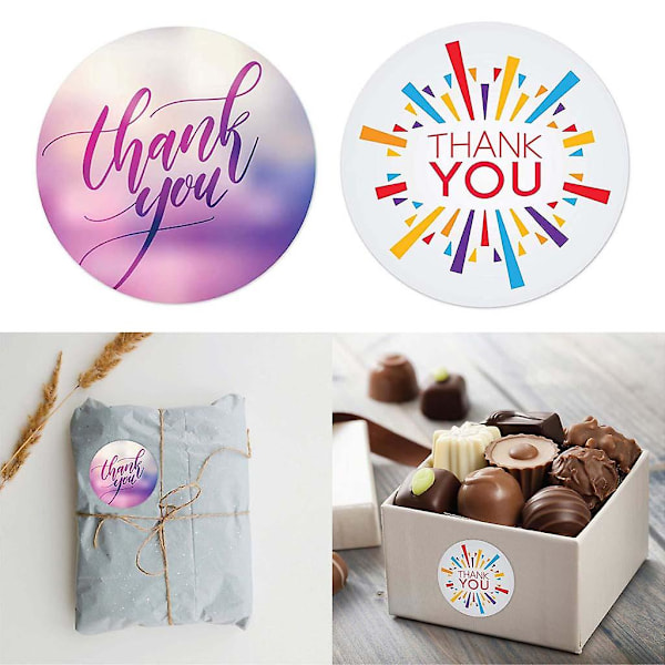 500 stk/rulle Runde Tak-Du-Sticker til Forseglingsmærker, Scrapbooking, Julepynt
