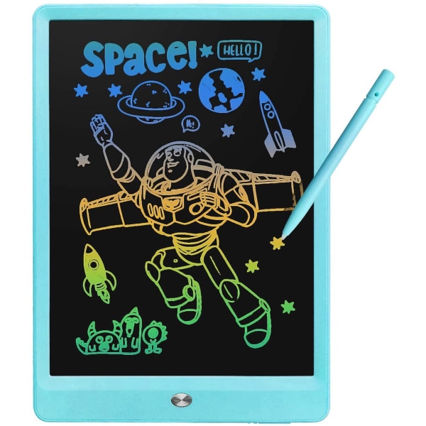 Piirustus LCD-kirjoitustaululle pyyhittävä doodletaulu lapsille (sininen)