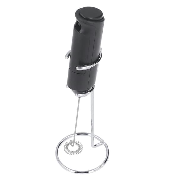 Mælkeskummer Håndholdt Rustfrit Stål Materiale Stand Design Batteridrevet Sort Skummer Elektrisk Værktøj til Caféer