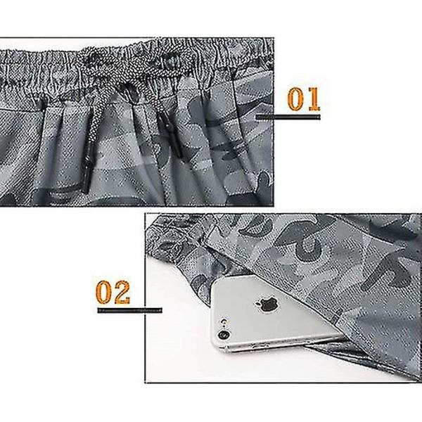 Sports Shorts til mænd med lommer, åndbare