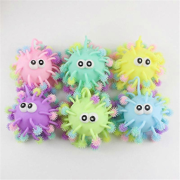 1 stk. Farve Tilfældig Stressbold - Holdbart Sensorisk Fidget Legetøj til ADHD & Autisme 5 tommer/6 tommer/8 tommer 6INCH COLOR RANDOM