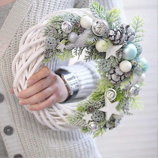 Flettet Guirlande DIY Udsøgt Kreativ Blomsterarrangement Krans Håndværk Festival Forsyninger 20cm