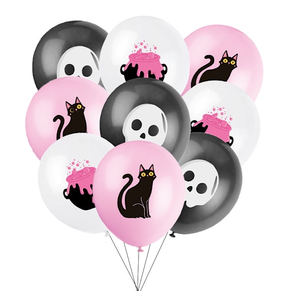 Halloween-tema bursdagsdekorasjon i rosa, populær bursdagsballong