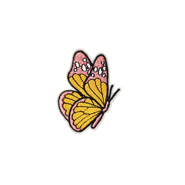 16 kpl Keltaisia ​​Embroidery-Rautaliimauslappuja, Embroidery-Tarra Iro