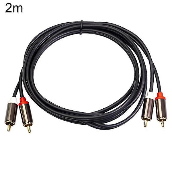 3660B 2RCA til 2RCA Han til Han Lotus Kabel AV Fire-hoved Forstærker Audio Linje 2M