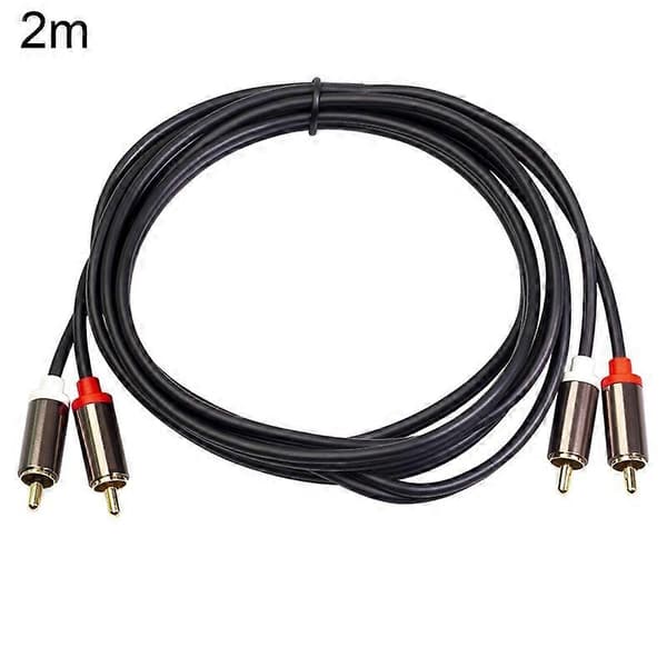 3660B 2RCA til 2RCA Hann til Hann Lotus Kabel AV Firehoders Forsterker Lydlinje 2M