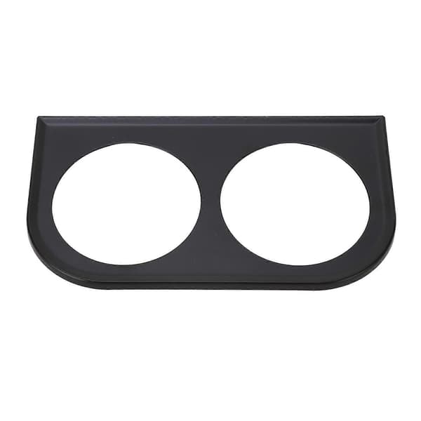 2 Hull Målerpanel Måler 2?1/16 Tommer 52MM Universal Metall Bilmålerfeste Instrumentpanel Svart