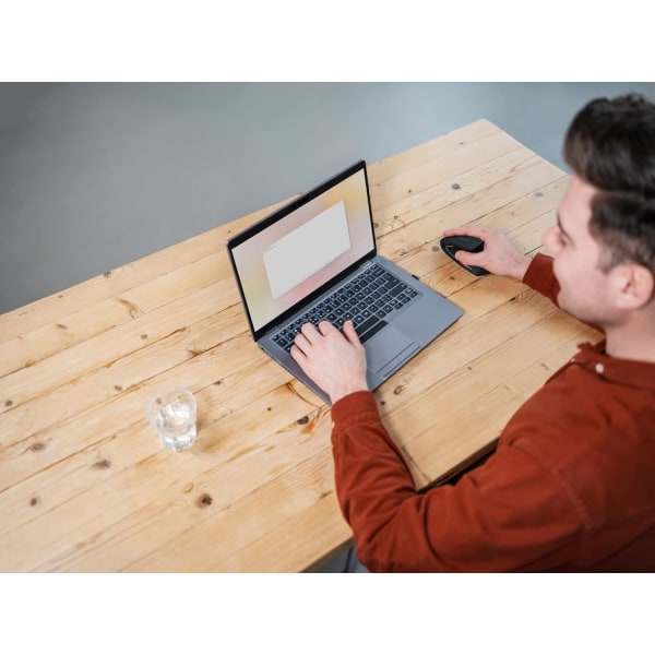 Trådløs Mus, Ergonomisk Vertikal Mus, 800-1600 DPI, 6 Knapper