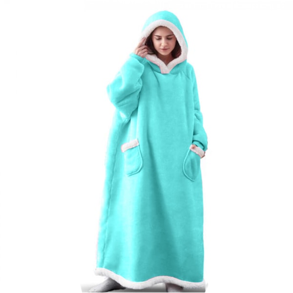 Hoodie Ærmer Blød Plaid Fuld Kropsplaid 150CM Sofaplaid