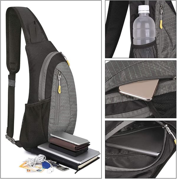 Axelväska (1 st) bröst axelväska sling crossbody väska
