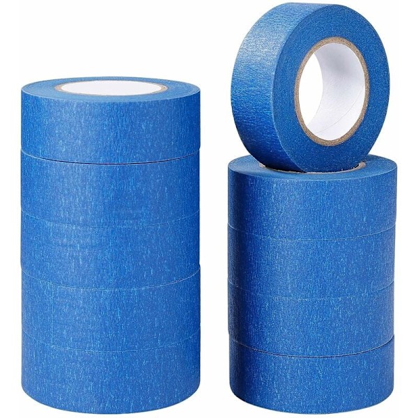 ##/10 rullar blå maskeringstejp - 24 mm × 20 m Tejp för målning##/