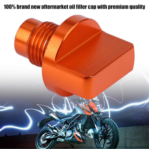 Motorcykeltillbehör Orange Oljepåfyllningslock i Aluminiumlegering