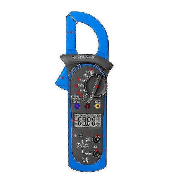St201 Strømtang Digitalt Strømtang Multimeter AC/DC Spenningsmåler Tester Clamp Multimetro