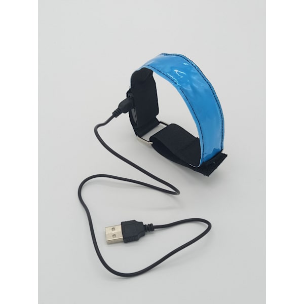 ##/4 stk. LED Lysende Armbånd Reflekterende LED Løbearmbånd Justerbart Blinkende Bånd Sikkerhed LED Lysende Armbånd Lysende Sportsarmbånd##/