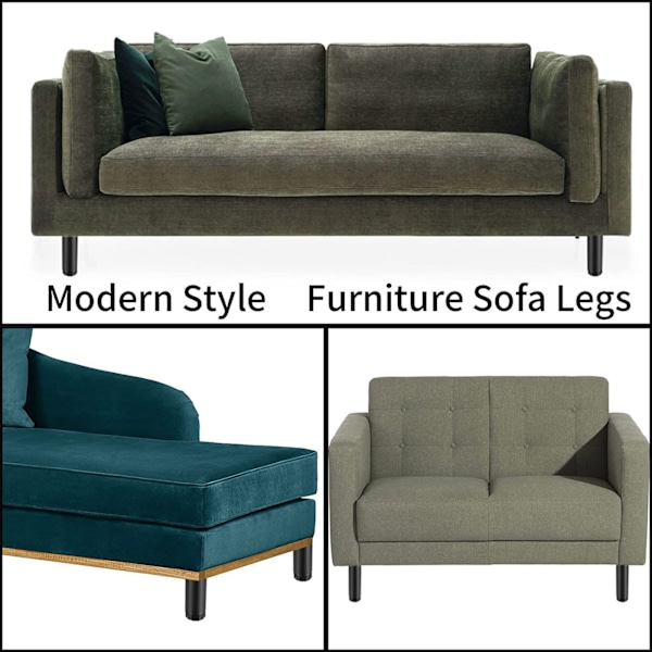 ##/Møbelfødder sæt af 4 justerbare sofa fødder højde: 100 mm##/