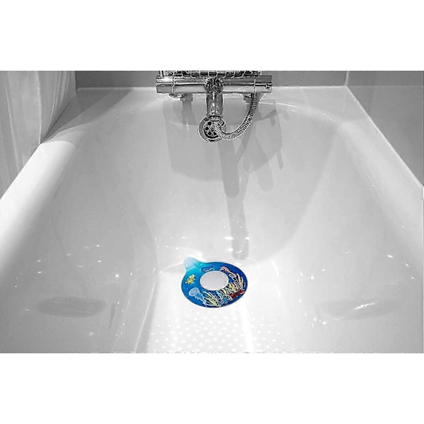Badekarprop, silikoneprop til badekar, universelt badekarpropdæksel, smukt koralrev