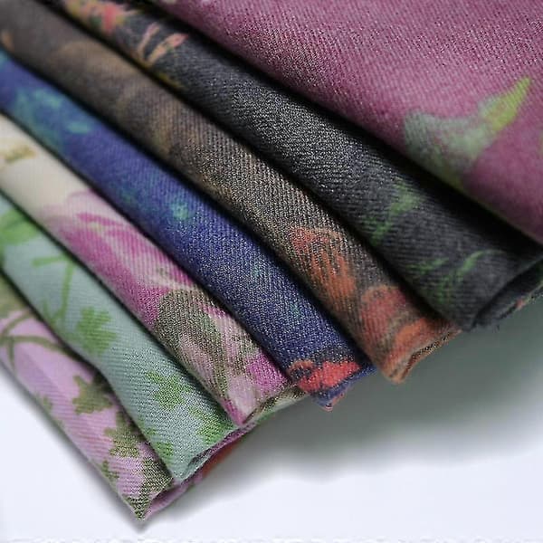 Frynset imiteret cashmere dame efterår vinter tørklæde tæppe wrap sjal stole varm blød Rosa fragmentosa light green