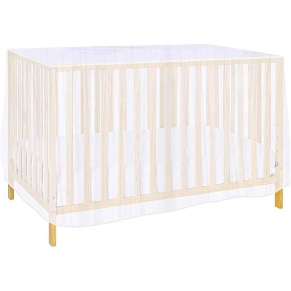 Myggnät Universal Babyvagga 135*60*90CM Vit Färg