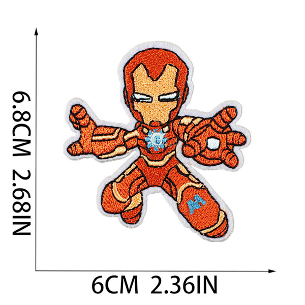 ##/20 stycken Stick Spider-Man & His Amazing Friends Stryk-på Broderi##/