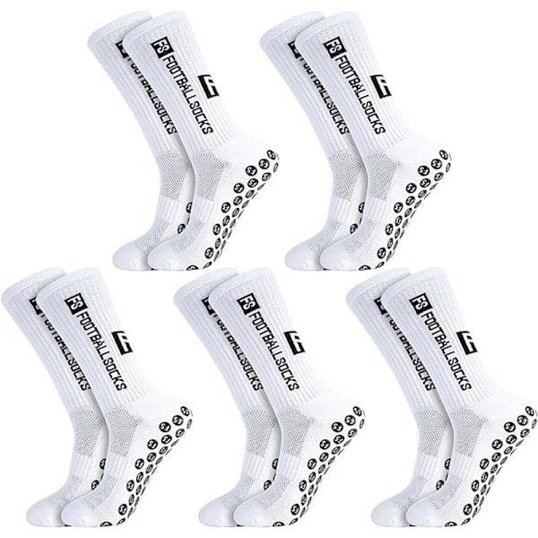 ##/5 Par Fodboldsokker Anti-Slip Grip Fodboldsokker##/