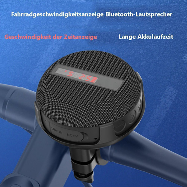 ##/Bluetooth cykeldisplay hastighedshøjttaler med montering##/