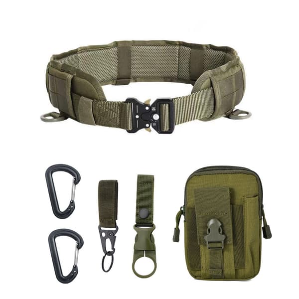 Taktiskt stridsbälte Set Slim Airsoft Bälte Metallspänne Skytte Jakt