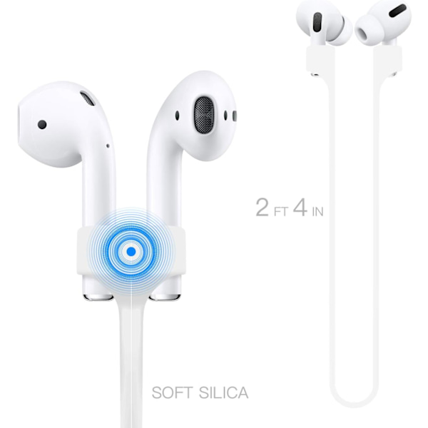 4-pakks Anti-tapte Magnetiske Stropper Kompatibel med AirPods 1 2 Pro