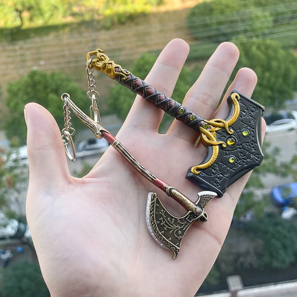 Chaos Blade Runic Versjon - Gods of War 5 Twilight Gods Nøkkelring