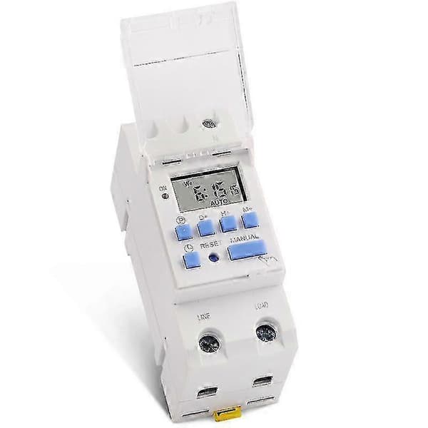 Elektronisk timer, TM615-2 tidsbryter 7 24 timer programmerbart LCD tidsrelé-220V