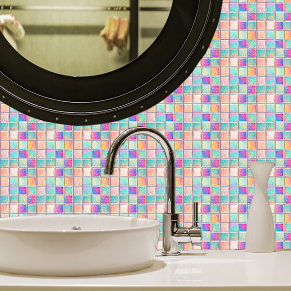 Kakeldekaler mosaik kakeldekaler i ett set om 10