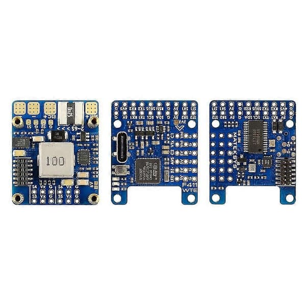 MATEKSYS F411-WTE 100MHz STM32F411CEU6 Flight Controller Indbygget OSD Til RC Fly Fast Vinge