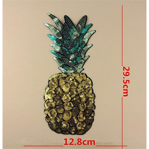 1 Paketti Suuria Ananas Rauta-Päällysteitä, Hedelmä Sekvenssit Kirjailtu