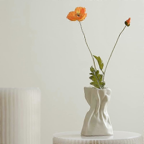 Keramisk vas för blomsterarrangemang, vardagsrum & matbord