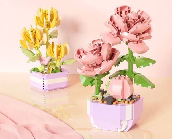 ##/1 st Mini-klossar Blombukett Byggset Julgåvor Blommor##/