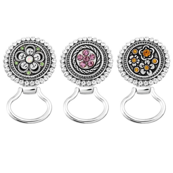 Diamantbrosch + 5 Knappar, Magnetisk Glasögonhållare Brosch för Kvinnor