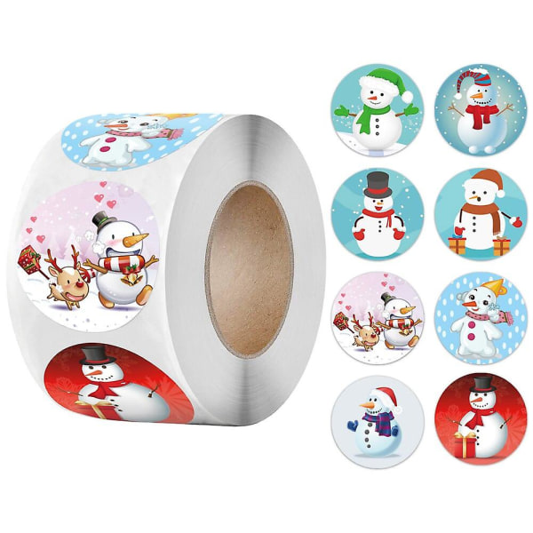 Juldekaler Cartoon Julgran Tomte Design Papperetikett God Jul Söta Dekaler Kontorsmaterial Dekaler QY713-100st