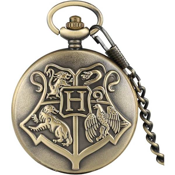 Mænds Lommeur, Vintage Stor H Bronze Kvarts Lommeur Chi