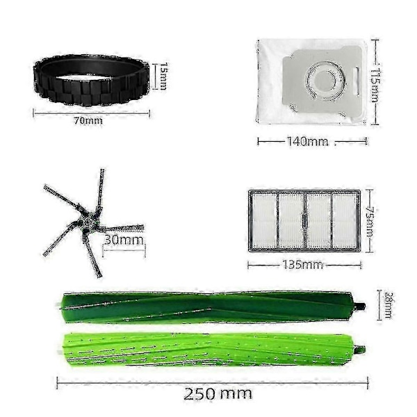 Osien sarja iRobot Roomba S9 (9150) S9+ S9 Plus (9550) -imurille