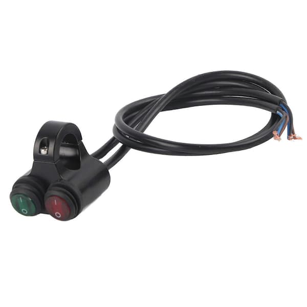 22mm Universalt Motorsykkelstyre Frontlys Brems Tåkelys Horn Dobbel Knapp Bryter Modell D