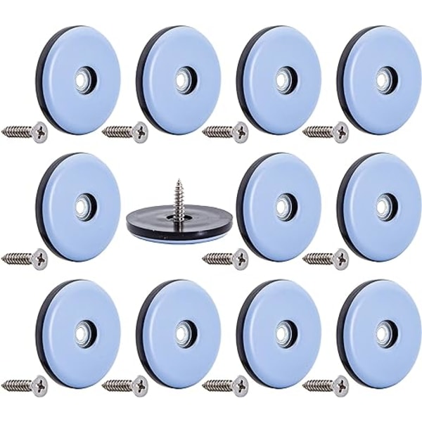 12 Pakk (38 mm Base) Møbelglideputer, Bord/Stol/Skap