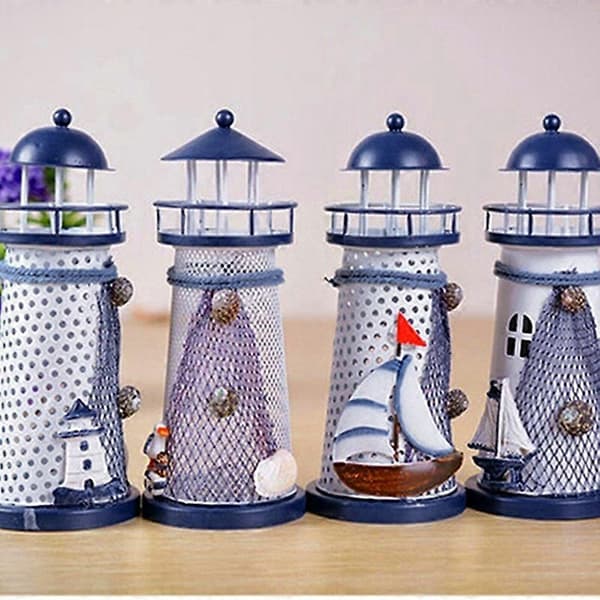 Hus Hjem Ornament Møblering Maritime Håndværk Beacon Dekoration Fyr 145 mm