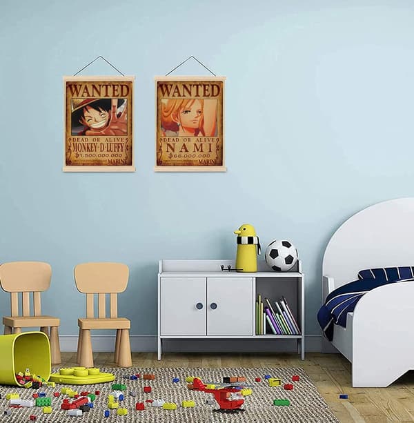 Anime-plakat (1), One Piece Wanted 51.5cm × 35.5cm Stor, Manga Po